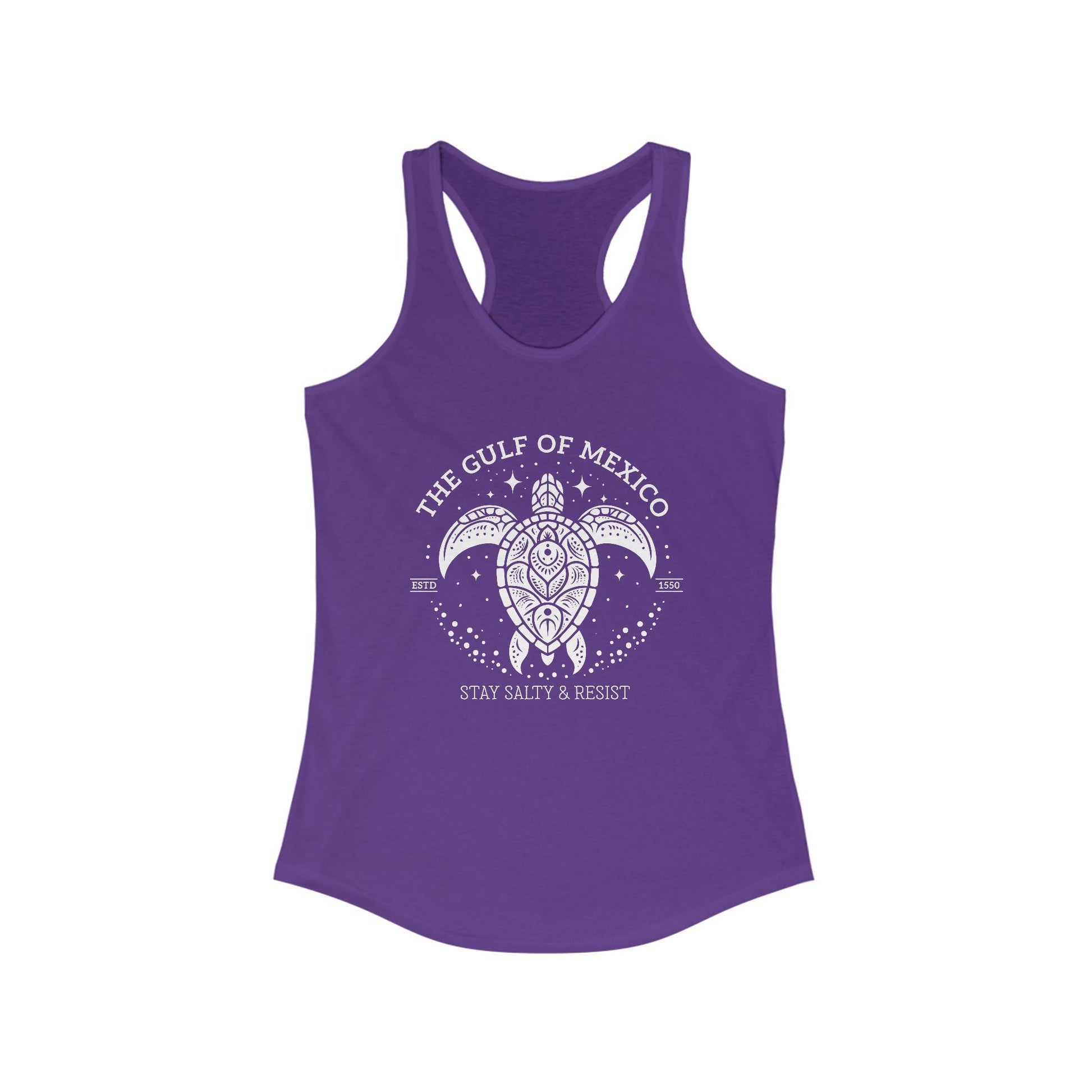 Gulf of México Tortuga Tank Stay Salty & Resist t-shirt protest mens womens | Speak Out Shirts