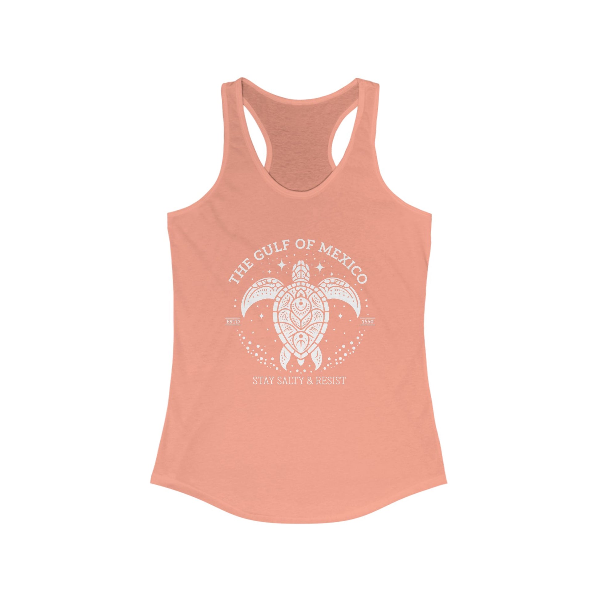 Gulf of México Tortuga Tank Stay Salty & Resist t-shirt protest mens womens | Speak Out Shirts