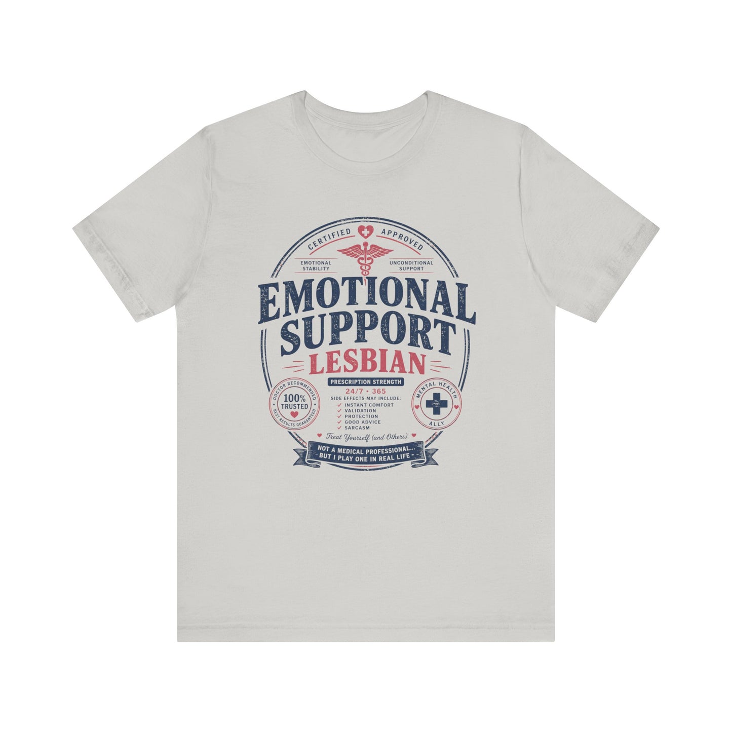 Emotional Support Lesbian Unisex Tee