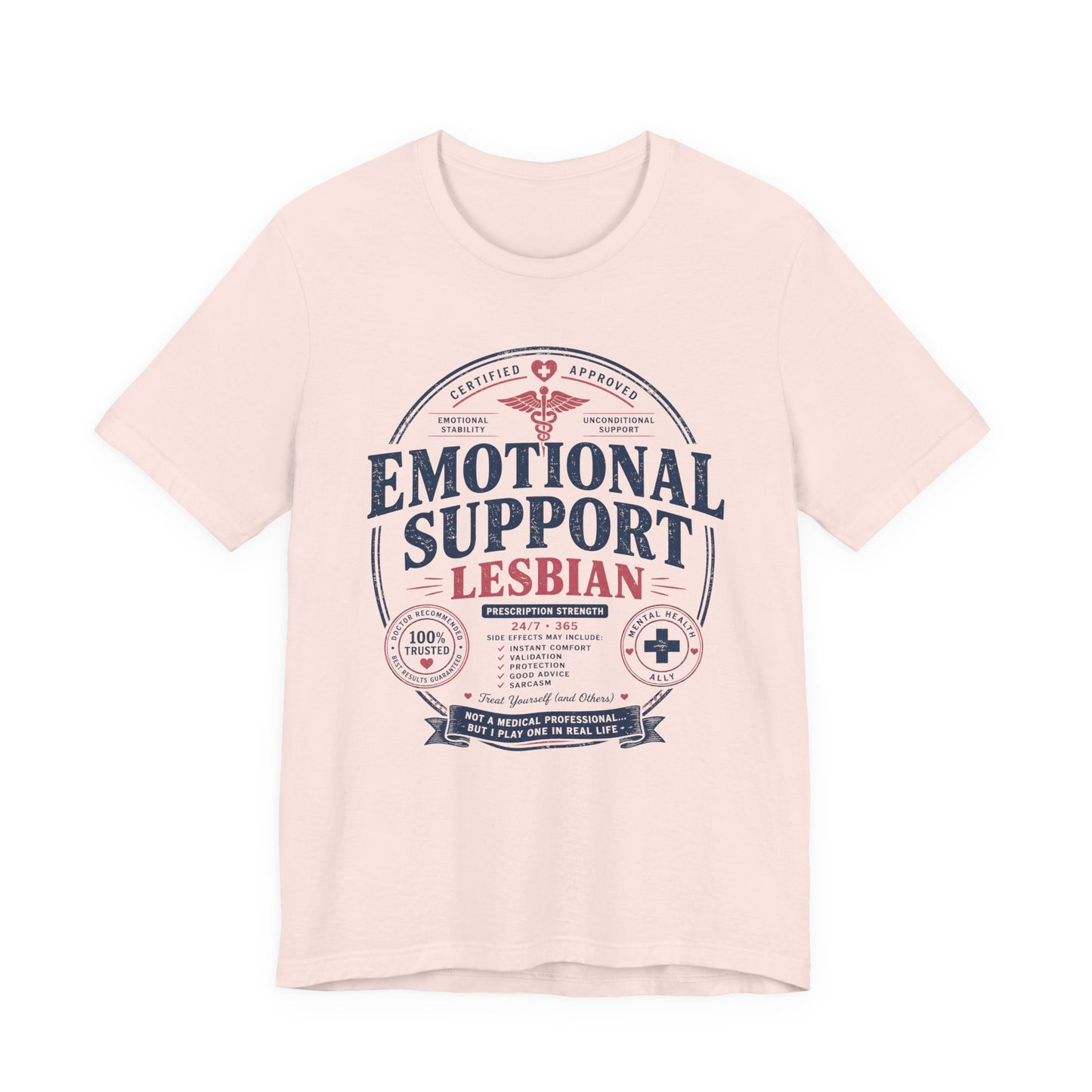 Emotional Support Lesbian Unisex Tee
