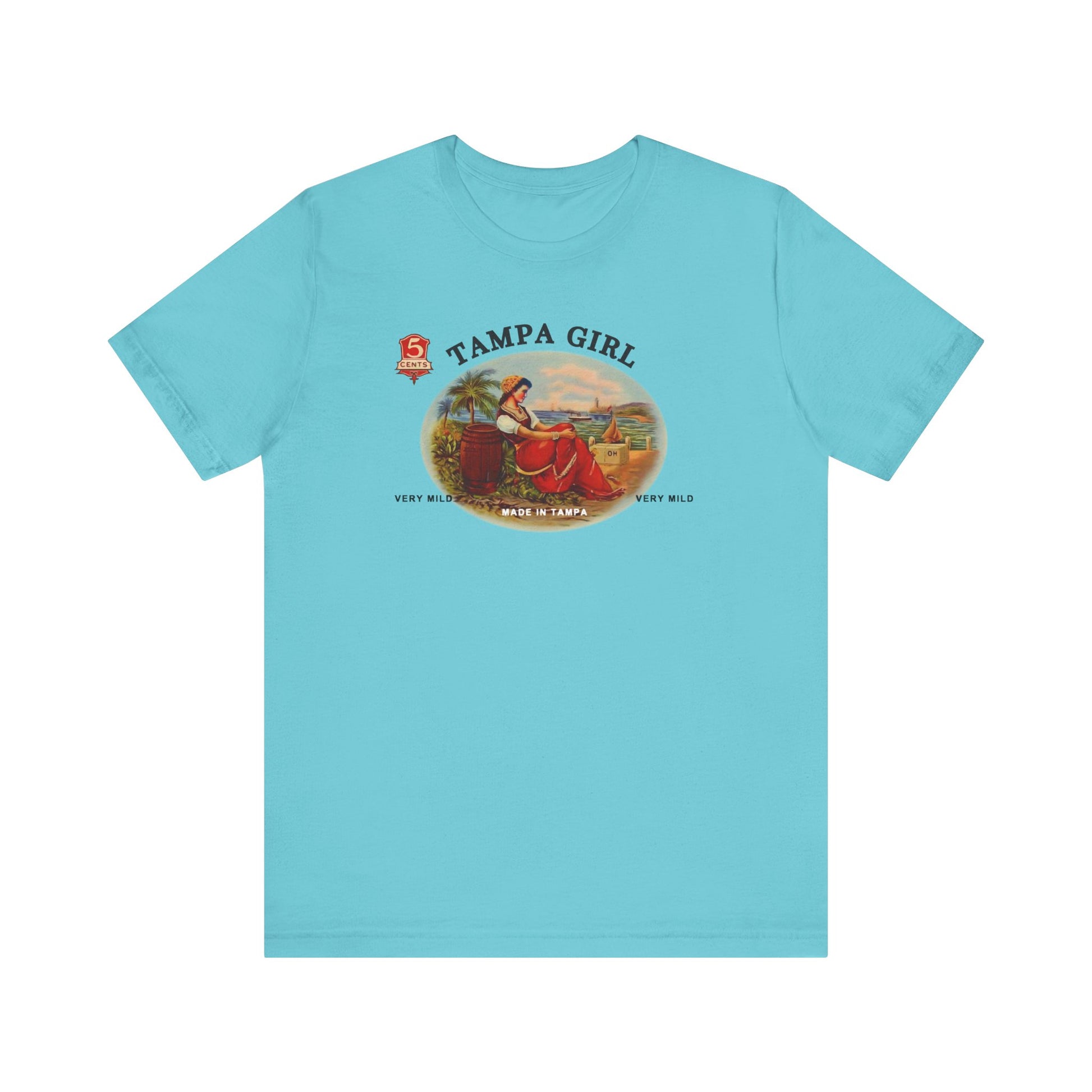 Tampa Girl Cigar Box Art t-shirt mens womens ladies | Speak Out Shirts