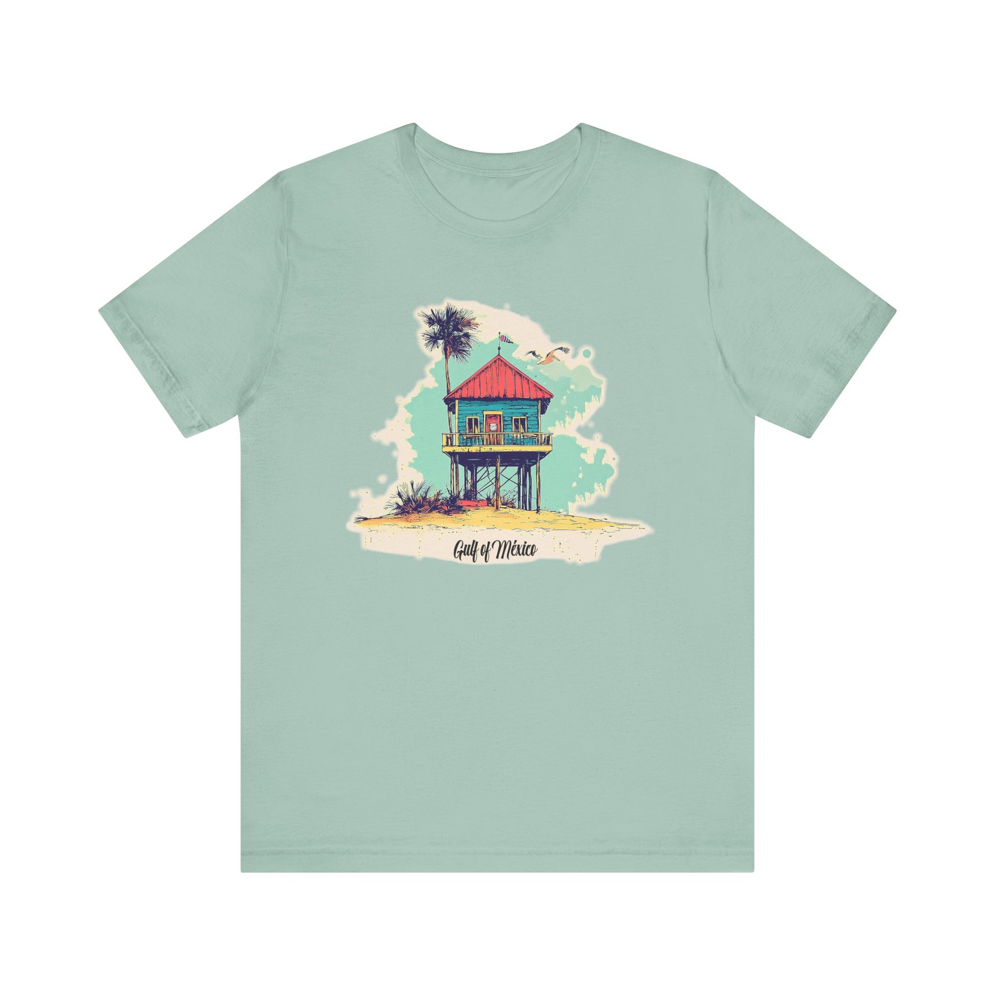Gulf of México Stilt House On the Gulf t-shirt activist mens womens | Speak Out Shirts