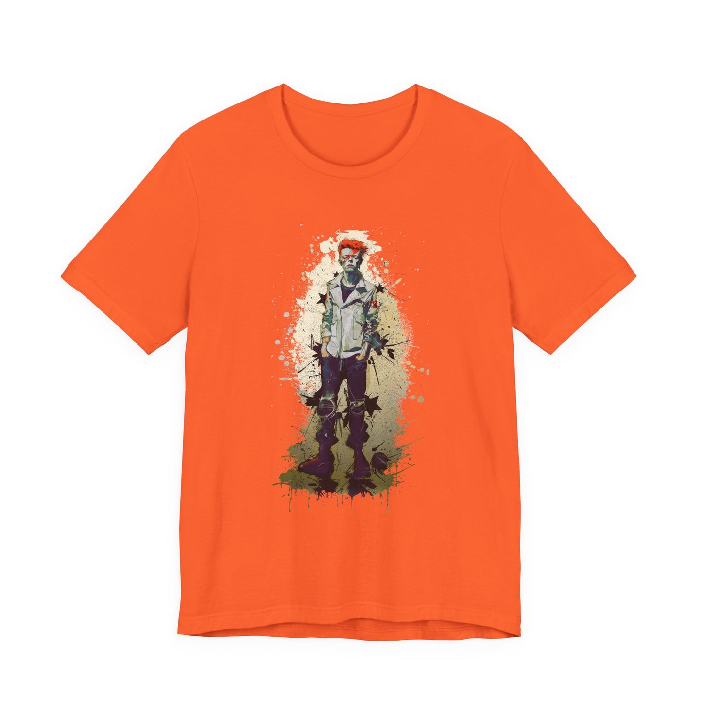 Young David Bowie graphic tee Ñ teenage punk-era portrait of the rock legend