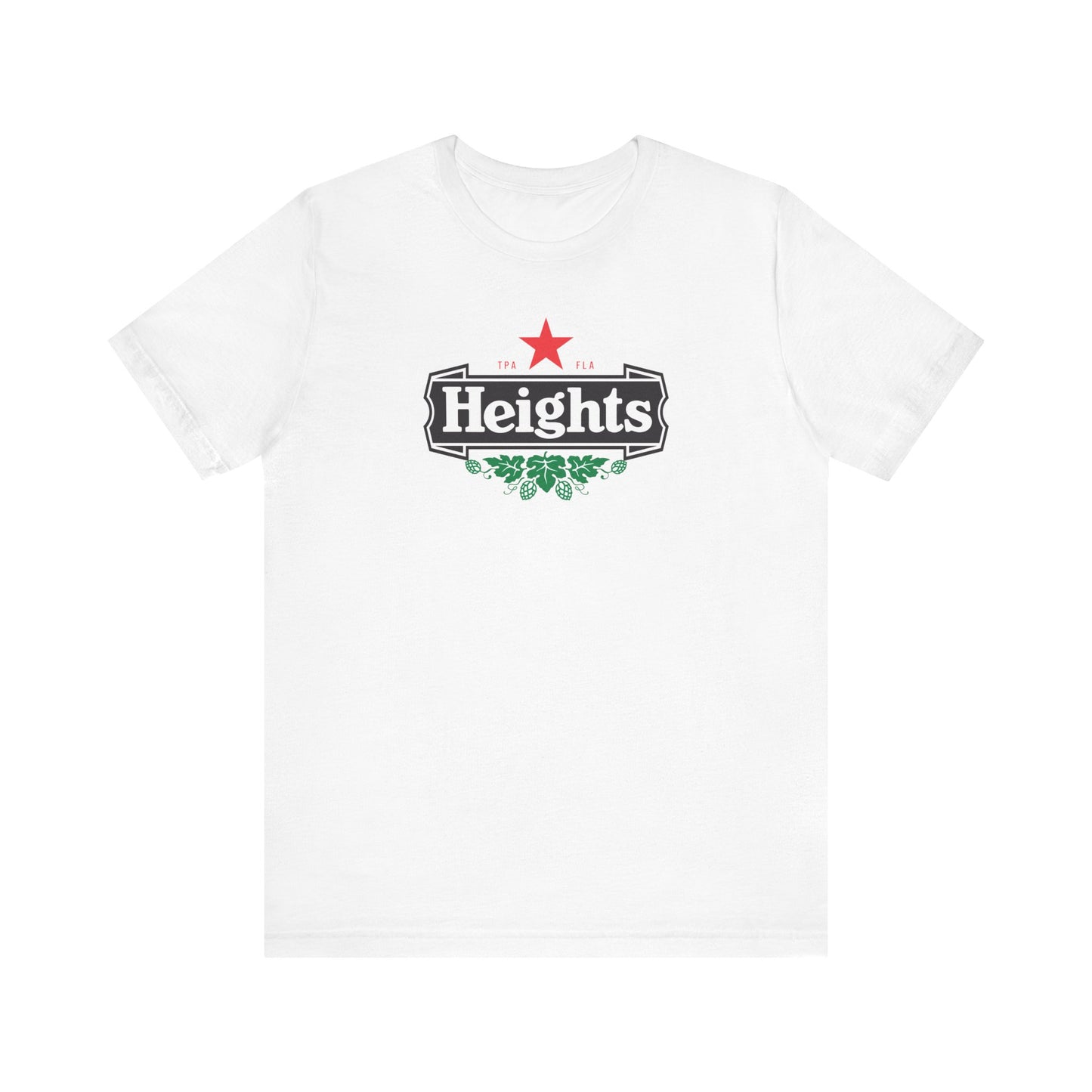 Heights Heinies - Unisex Beer Label Shirt for Tampa, FL