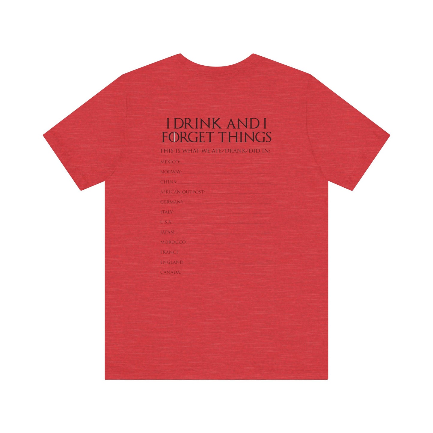 Game of Thirst Epcot Group Drinking Shirt