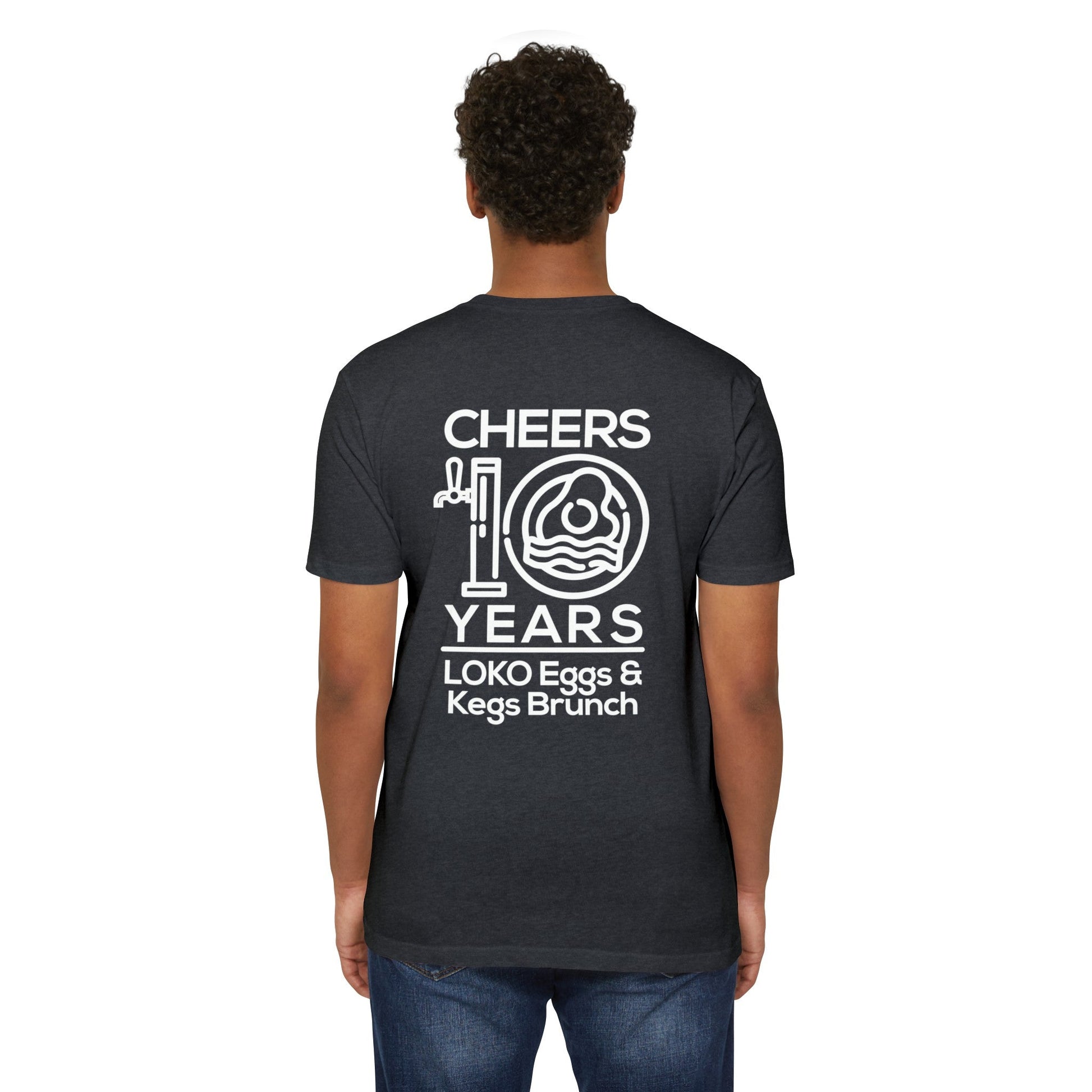 Cheers to 10 Years Tee by LOKO Cuisine - Anniversary