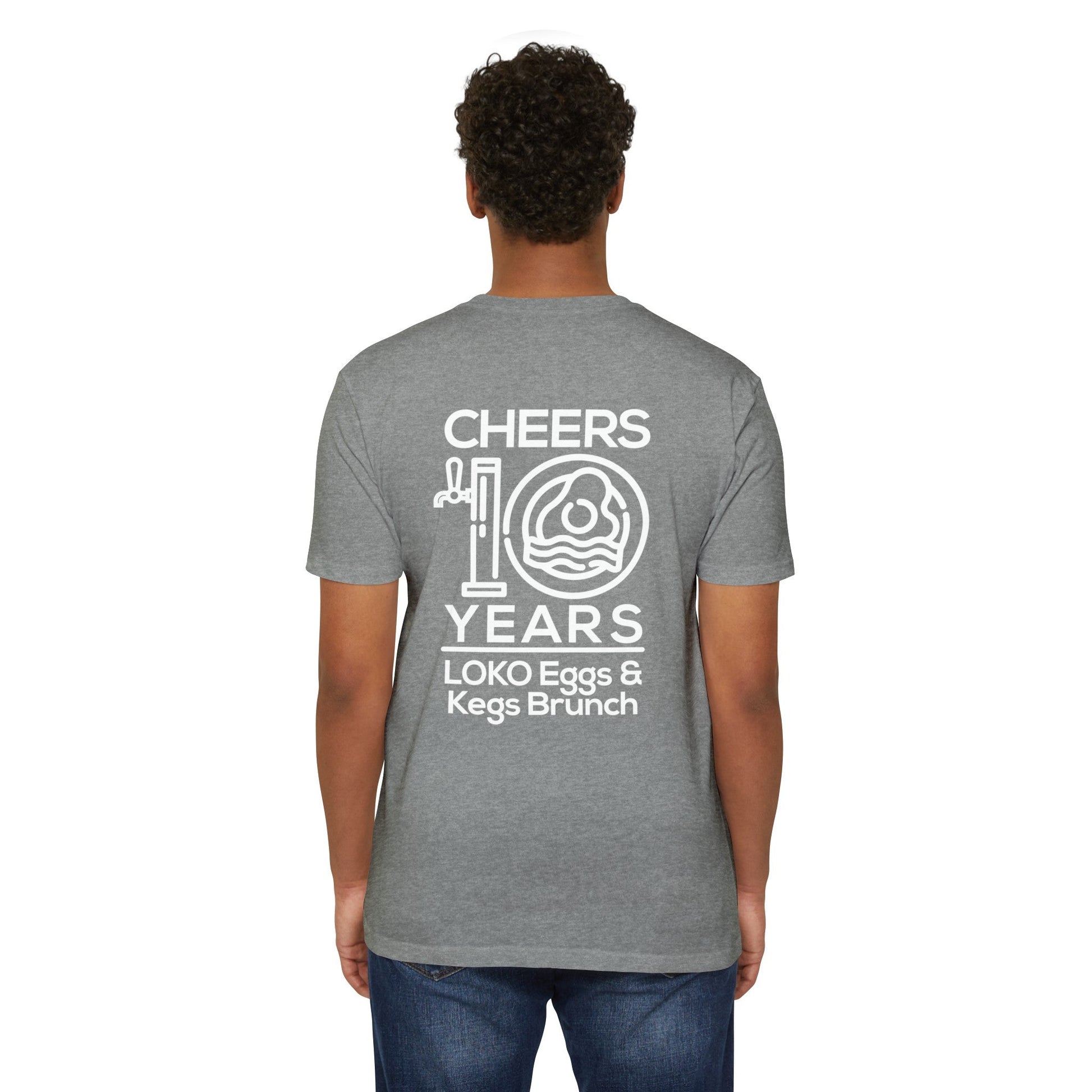 Cheers to 10 Years Tee by LOKO Cuisine - Anniversary