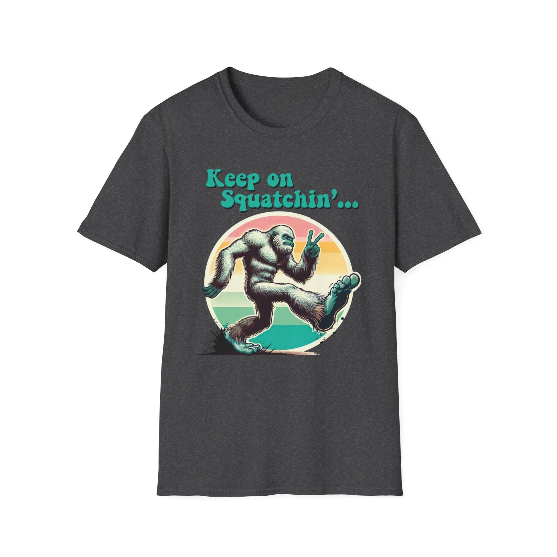 Keep On Squatchin' - Retro 60's Big Foot Unisex Tee