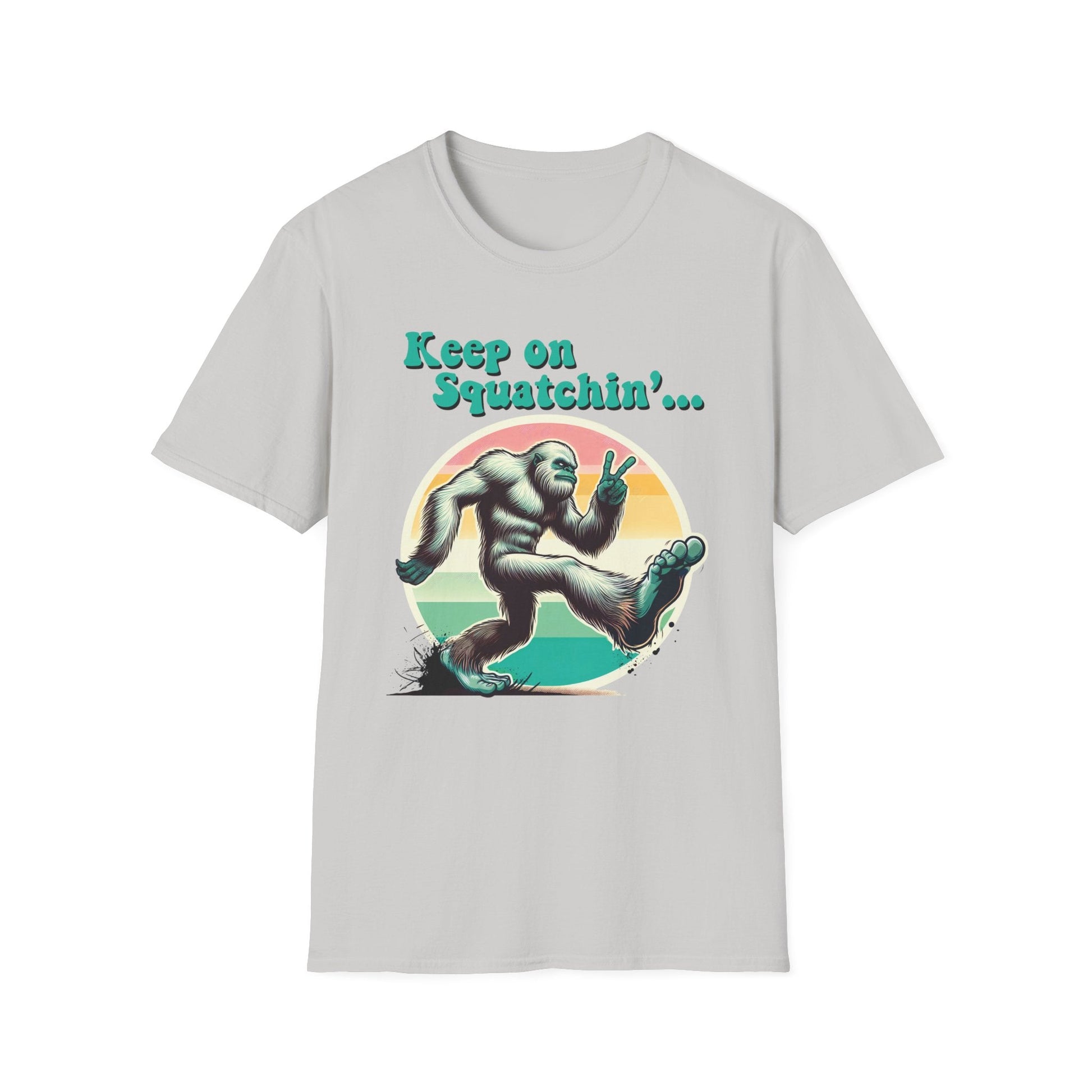 Keep On Squatchin' - Retro 60's Big Foot Unisex Tee