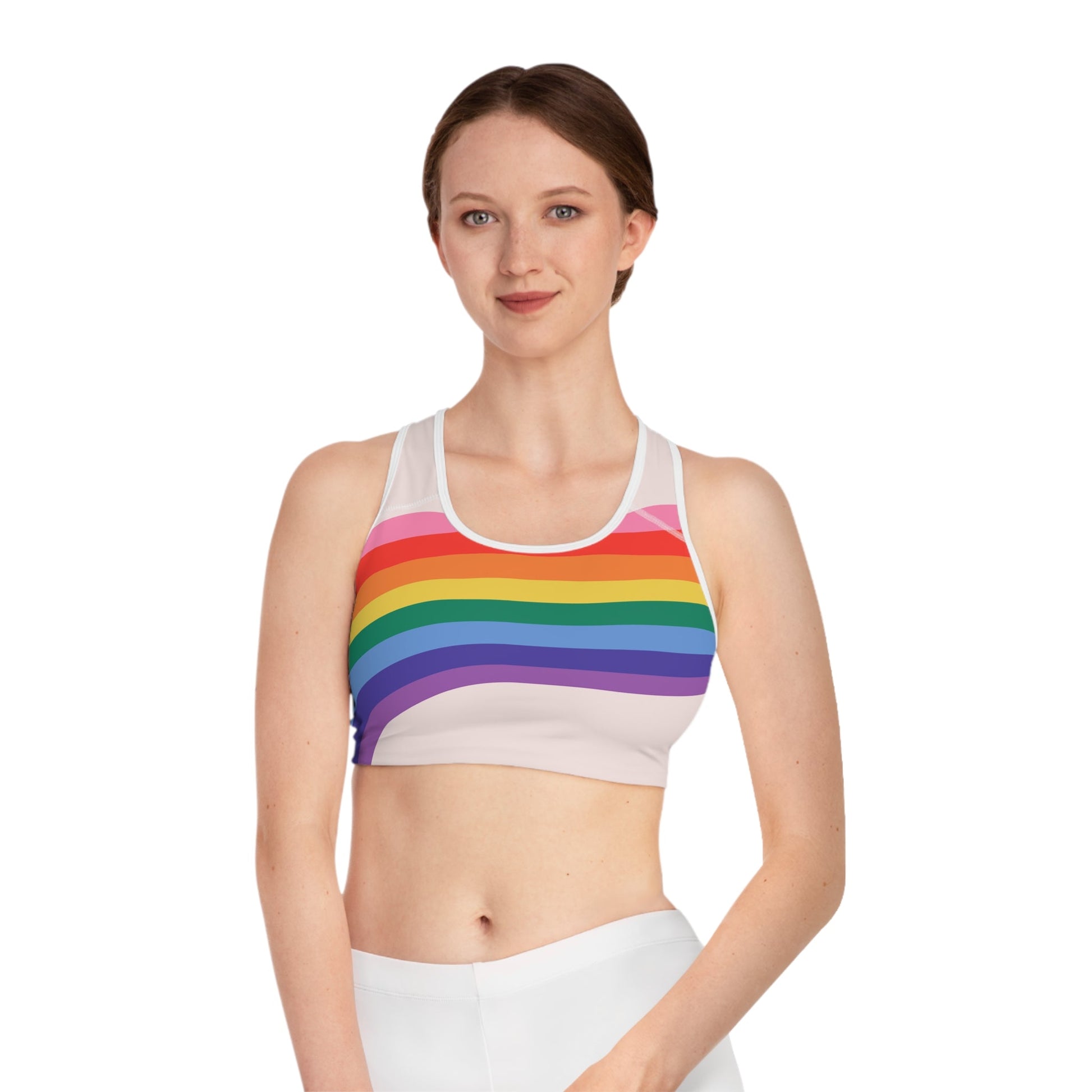 LGBTQ+ Sports Bra - Speak Out Shirts