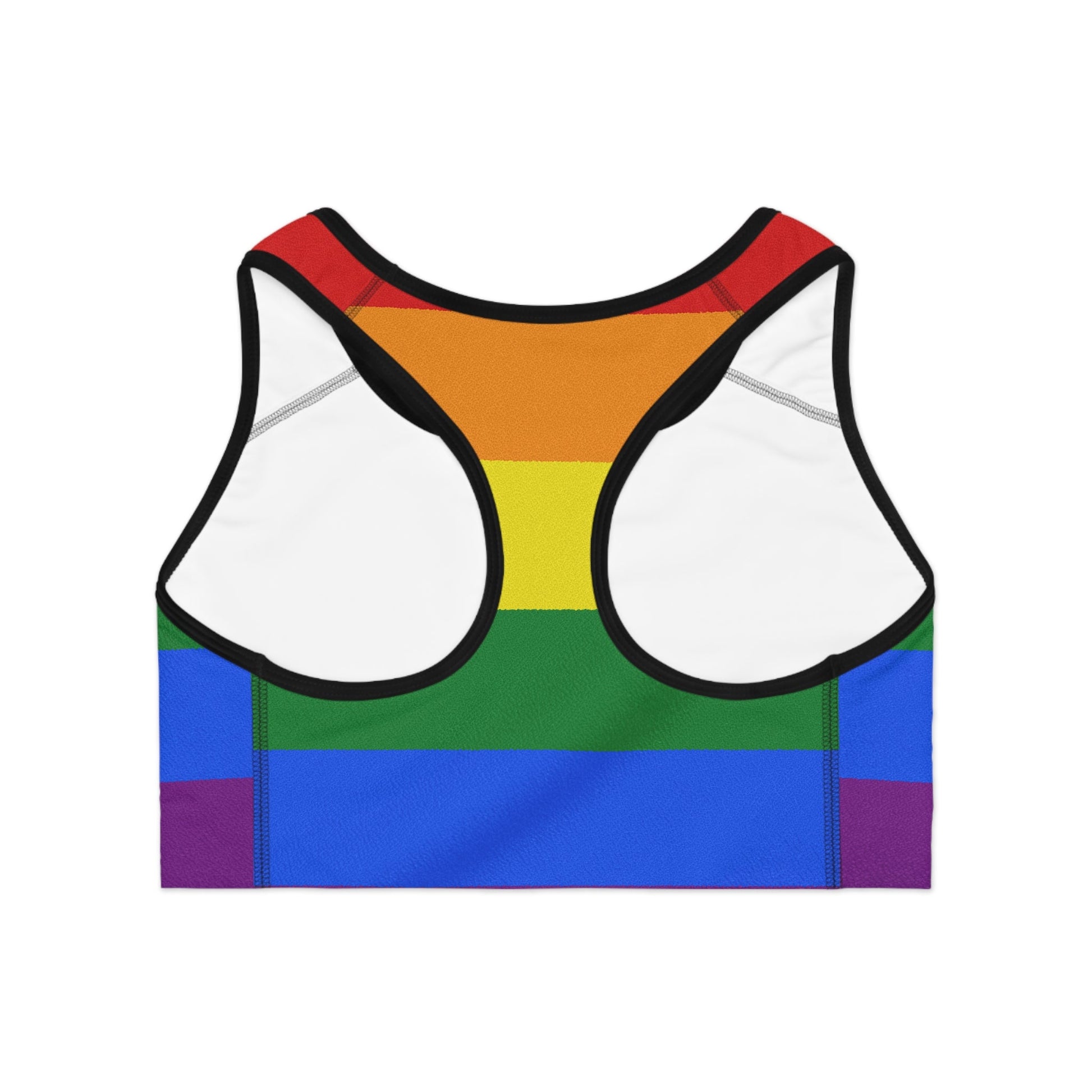 Pride Rainbow Sports Bra - Speak Out Shirts