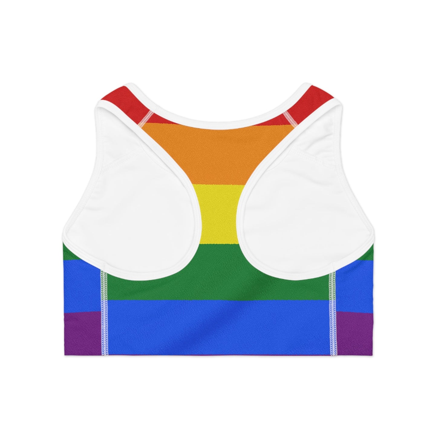 Pride Rainbow Sports Bra - Speak Out Shirts