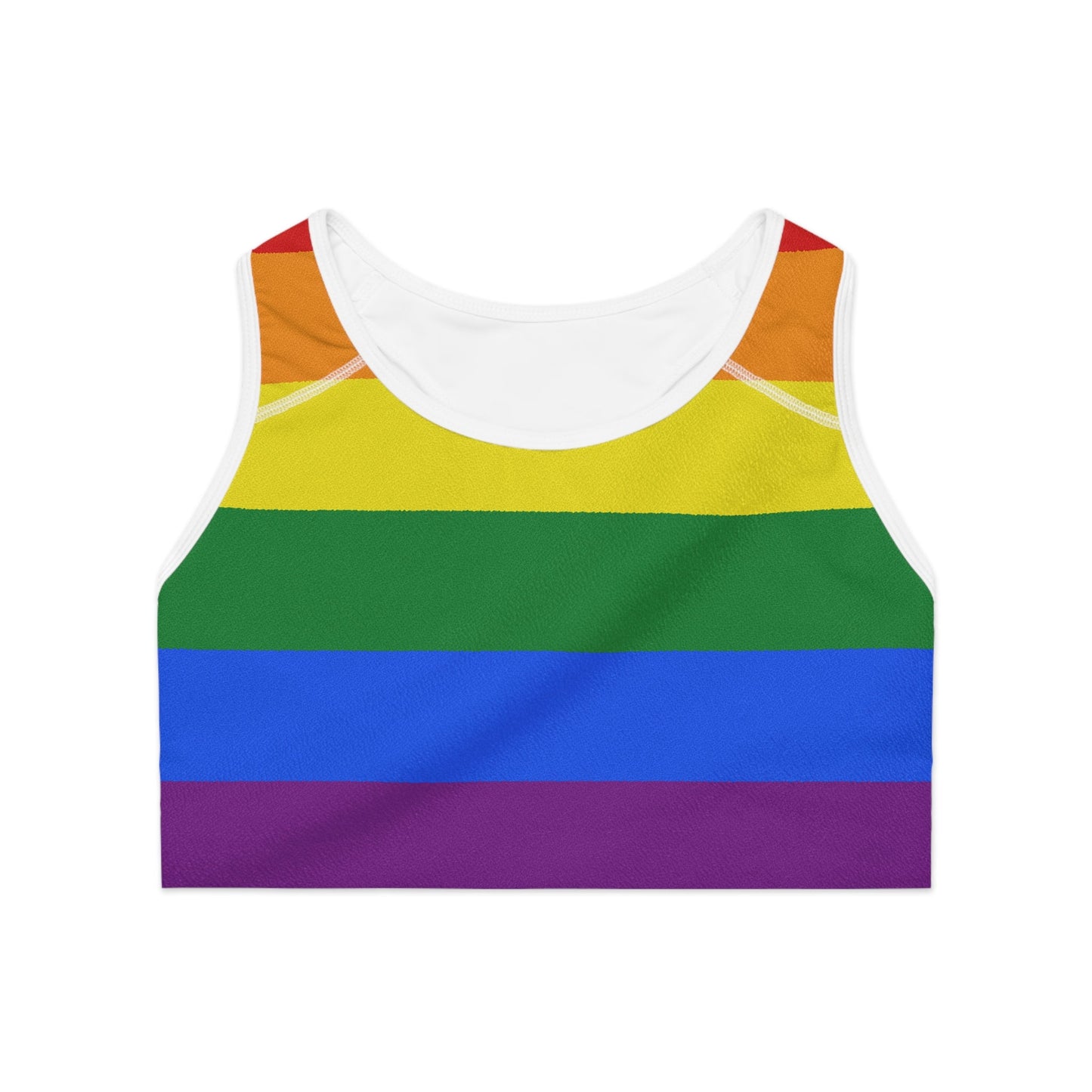 Pride Rainbow Sports Bra - Speak Out Shirts