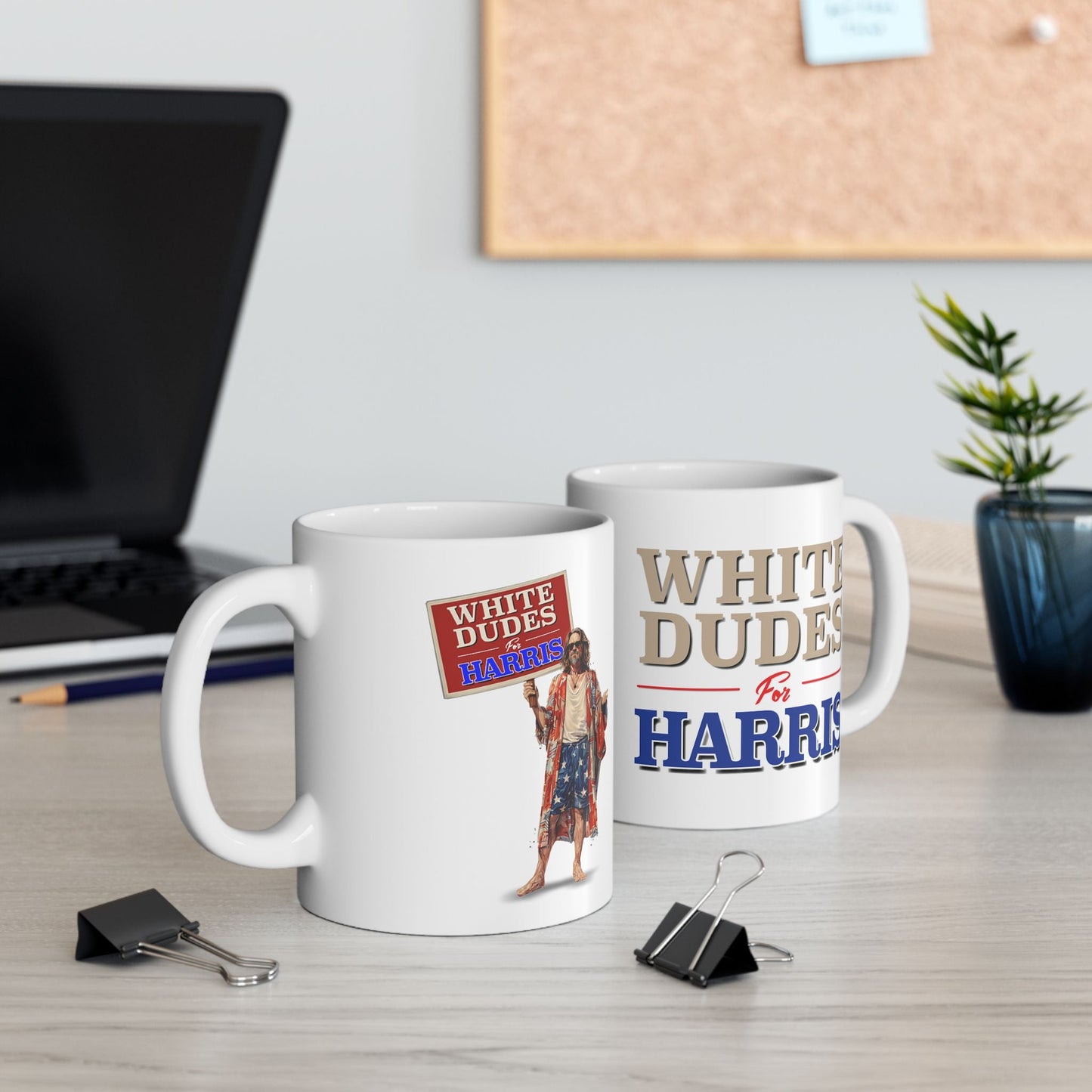 White Dudes for Harris Mugs - Speak Out Shirts